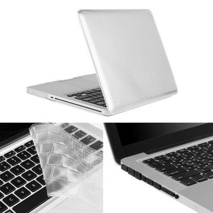 ENKAY for Macbook Pro 13.3 inch (US Version) / A1278 Hat-Prince 3 in 1 Crystal Hard Shell Plastic Protective Case with Keyboard Guard & Port Dust Plug(White) - MacBook Pro Cases by ENKAY | Online Shopping South Africa | PMC Jewellery | Buy Now Pay Later Mobicred