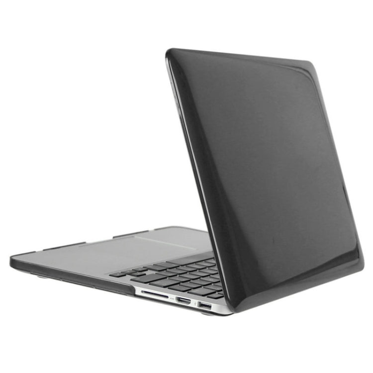 ENKAY for Macbook Pro Retina 13.3 inch (US Version) / A1425 / A1502 Hat-Prince 3 in 1 Crystal Hard Shell Plastic Protective Case with Keyboard Guard & Port Dust Plug(Black) - MacBook Pro Cases by ENKAY | Online Shopping South Africa | PMC Jewellery | Buy Now Pay Later Mobicred