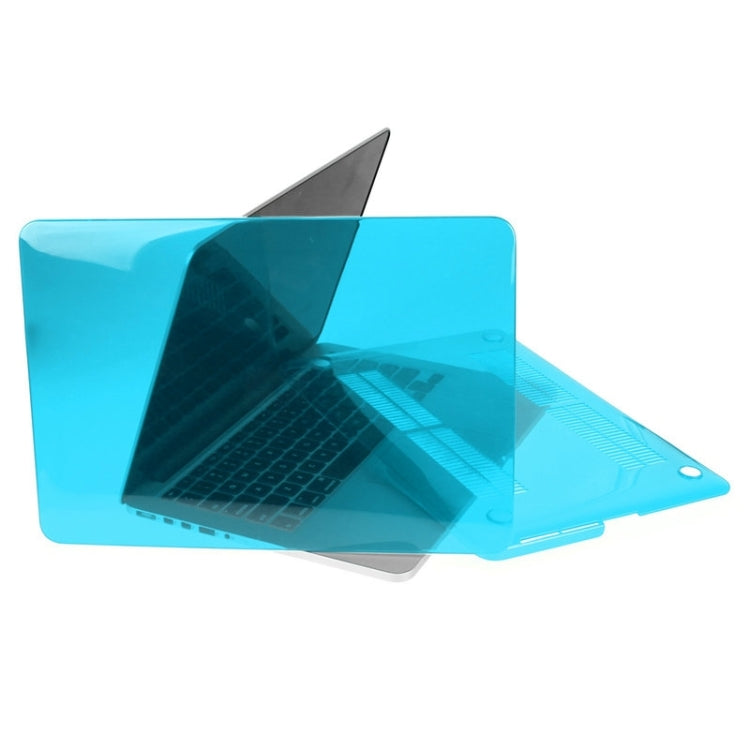 ENKAY for Macbook Pro Retina 13.3 inch (US Version) / A1425 / A1502 Hat-Prince 3 in 1 Crystal Hard Shell Plastic Protective Case with Keyboard Guard & Port Dust Plug(Blue) - MacBook Pro Cases by ENKAY | Online Shopping South Africa | PMC Jewellery | Buy Now Pay Later Mobicred