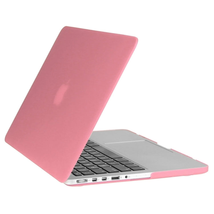 ENKAY for Macbook Pro Retina 15.4 inch (US Version) / A1398 Hat-Prince 3 in 1 Frosted Hard Shell Plastic Protective Case with Keyboard Guard & Port Dust Plug(Pink) - MacBook Pro Cases by ENKAY | Online Shopping South Africa | PMC Jewellery | Buy Now Pay Later Mobicred