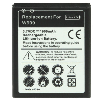 1900mAh Replacement Battery for Samsung W999 - For Samsung by PMC Jewellery | Online Shopping South Africa | PMC Jewellery | Buy Now Pay Later Mobicred