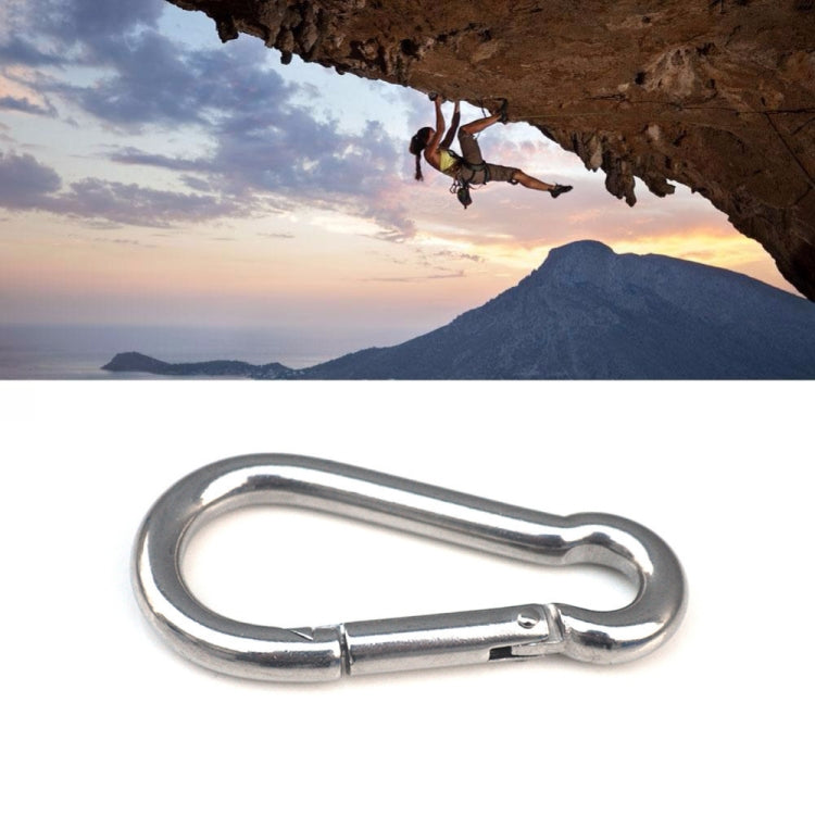 M6 Stainless Steel Carabiner Spring Hook Multi-tool Mountaineering Buckle Lock Camping Hook Rope, Inner Diameter: 5.8mm - Hooks by PMC TechLife | Online Shopping South Africa | PMC TechLife | Buy Now Pay Later Mobicred