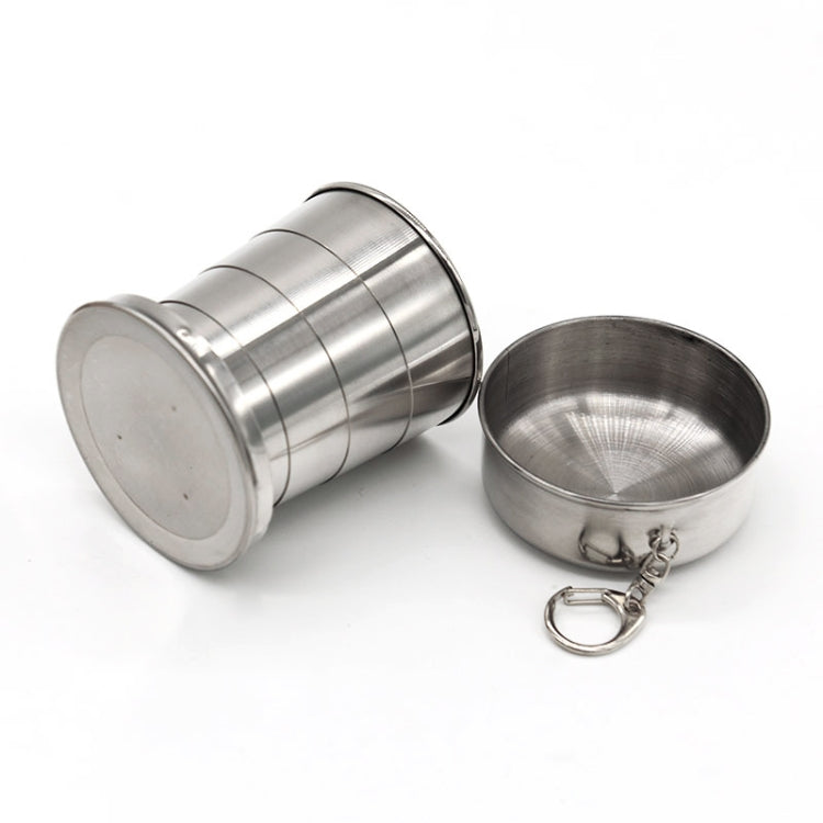 Stainless Steel Retractable Outdoor Cup  Size: 85 x 72 x 72 mm (Big) - Kettles by PMC TechLife | Online Shopping South Africa | PMC TechLife | Buy Now Pay Later Mobicred