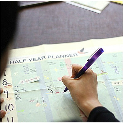 Half Year Planner Table Paper, Size: 50cm x 32cm - Others by PMC Jewellery | Online Shopping South Africa | PMC Jewellery | Buy Now Pay Later Mobicred