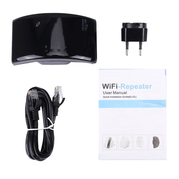 300Mbps Wireless-N WIFI 802.11n Repeater Range Expander(Black) - Powerline Network Adapters by PMC Jewellery | Online Shopping South Africa | PMC Jewellery | Buy Now Pay Later Mobicred