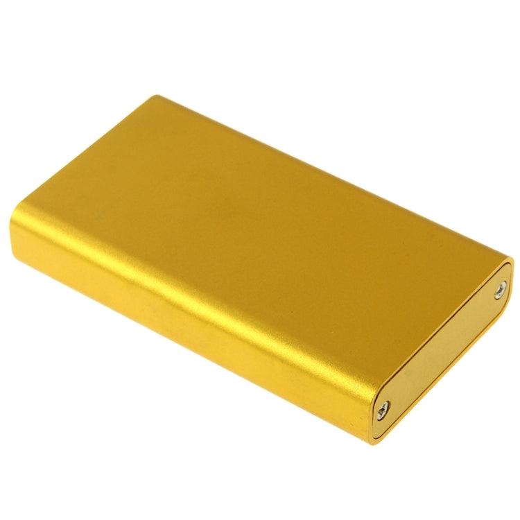 6gb/s mSATA Solid State Disk SSD to USB 3.0 Hard Disk Case(Gold) - HDD Enclosure by PMC Jewellery | Online Shopping South Africa | PMC Jewellery | Buy Now Pay Later Mobicred