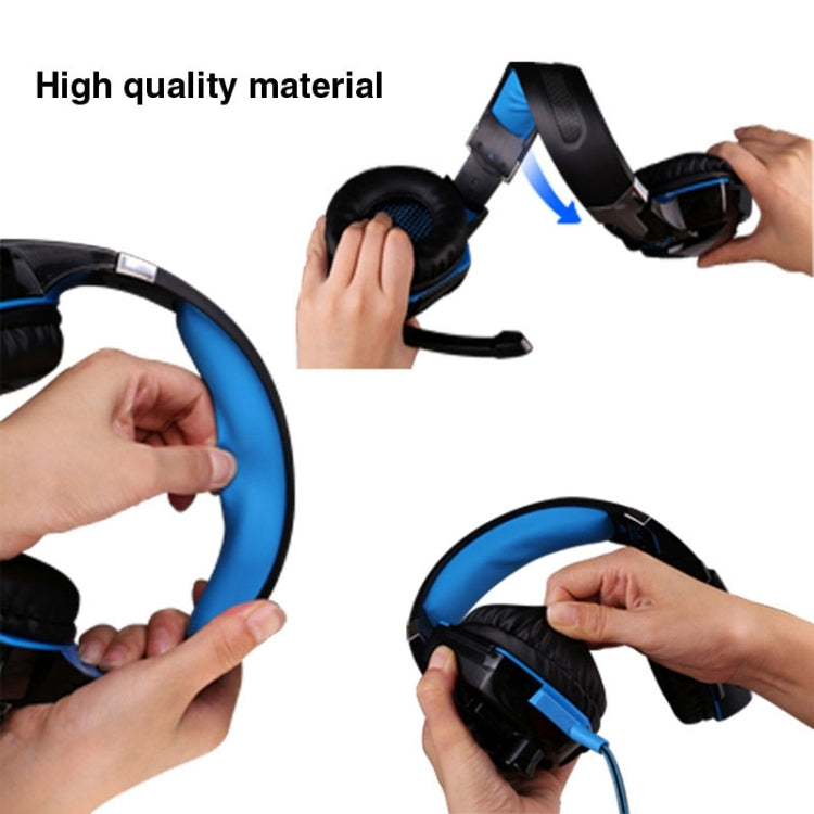EACH G2000 Over-ear Stereo Bass Gaming Headset with Mic & LED Light for Computer, Cable Length: 2.2m(Orange) - Multimedia Headset by KOTION EACH | Online Shopping South Africa | PMC Jewellery | Buy Now Pay Later Mobicred
