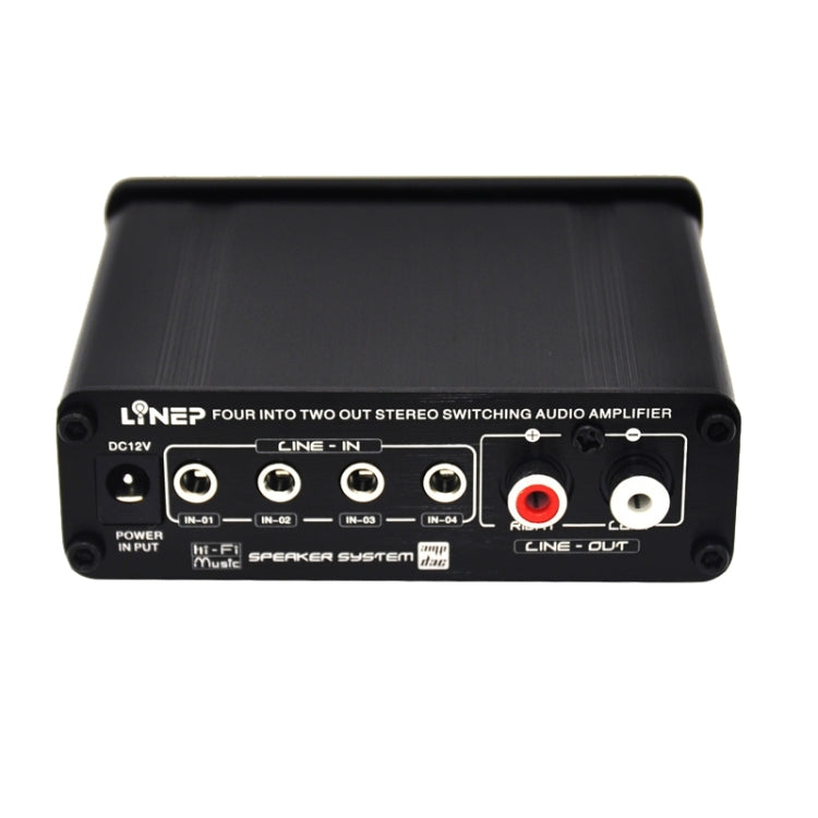 A926 Four-In Two-Out Signal Amplifying Switcher(Black) -  by PMC Jewellery | Online Shopping South Africa | PMC Jewellery | Buy Now Pay Later Mobicred