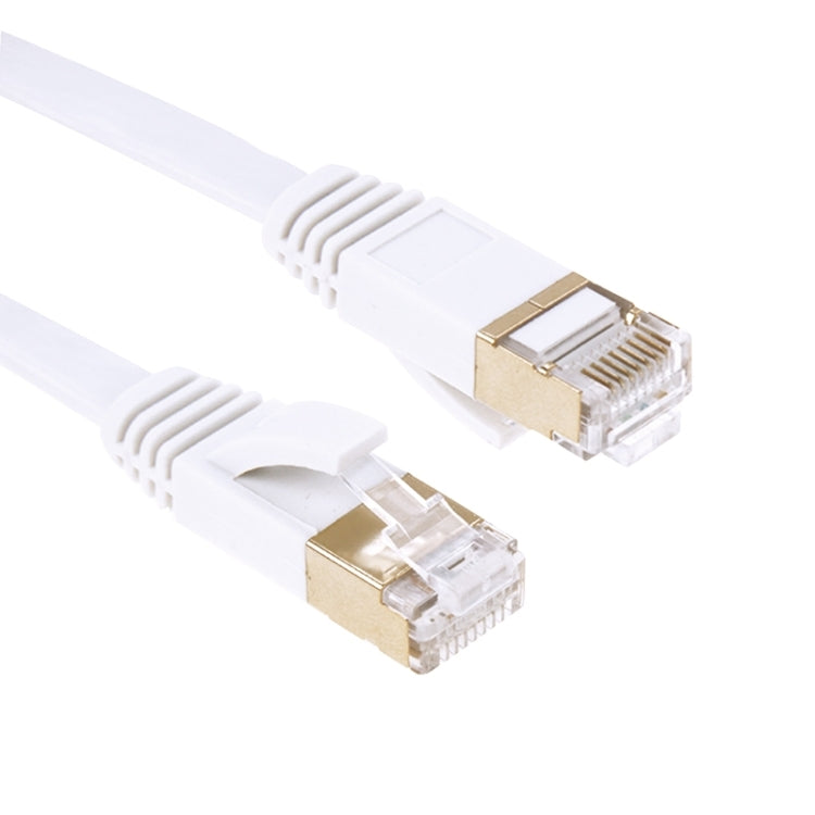 Gold Plated Head CAT7 High Speed 10Gbps Ultra-thin Flat Ethernet Network LAN Cable(15m) - Lan Cable and Tools by PMC Jewellery | Online Shopping South Africa | PMC Jewellery | Buy Now Pay Later Mobicred