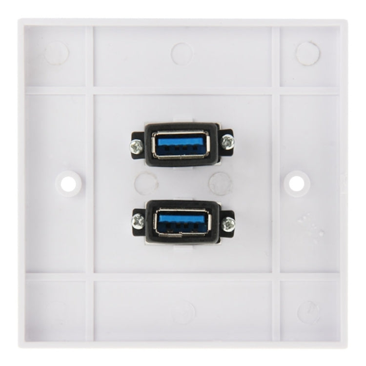 Dual USB 3.0 Female Plugs Home Wall Charger Plate Wall Plate Panel - free shipping - PMC TechLife - Order now!