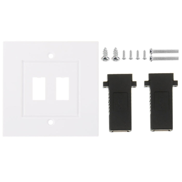 Dual USB 3.0 Female Plugs Home Wall Charger Plate Wall Plate Panel - free shipping - PMC TechLife - Order now!