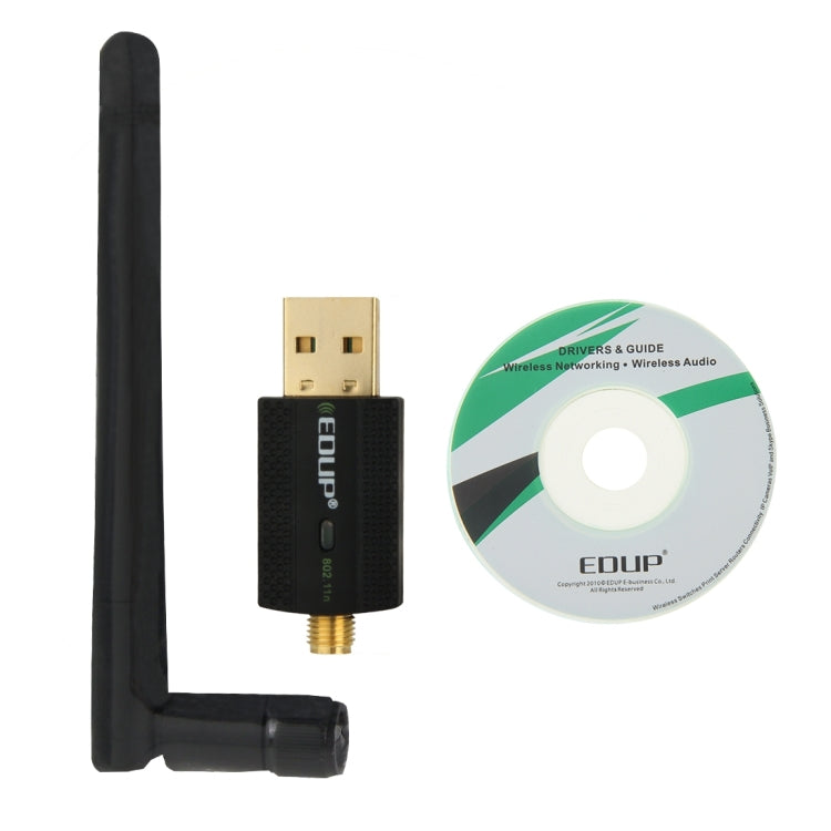 EDUP EP-N1581 Mini USB Wifi 802.11n/g/b 300Mbps 2.4GHz Wireless Adapter External Antenna - USB Network Adapter by EDUP | Online Shopping South Africa | PMC Jewellery | Buy Now Pay Later Mobicred