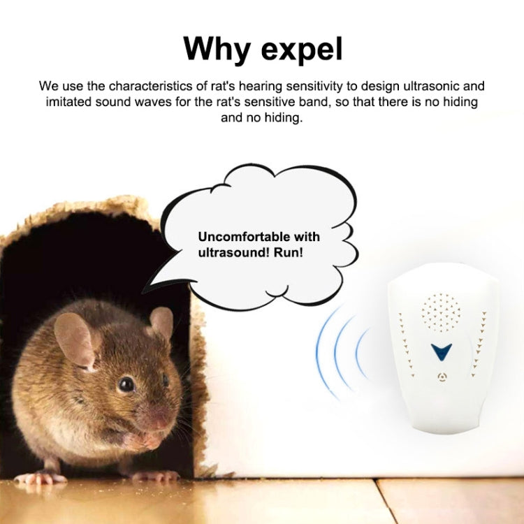 Ultrasonic Electronics Insecticide with Two Steps of Adjustable, White (US Plug) - Repellents by PMC TechLife | Online Shopping South Africa | PMC TechLife | Buy Now Pay Later Mobicred