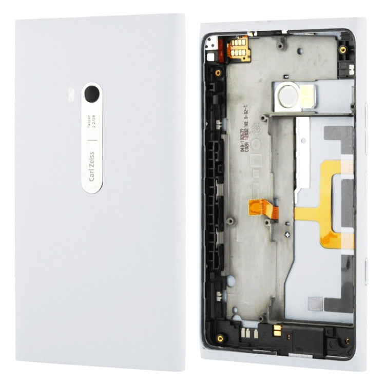High Quality Housing Battery Back Cover With Side Button Flex Cable for Nokia Lumia 900(White) - Full Housing Cover by PMC Jewellery | Online Shopping South Africa | PMC Jewellery | Buy Now Pay Later Mobicred