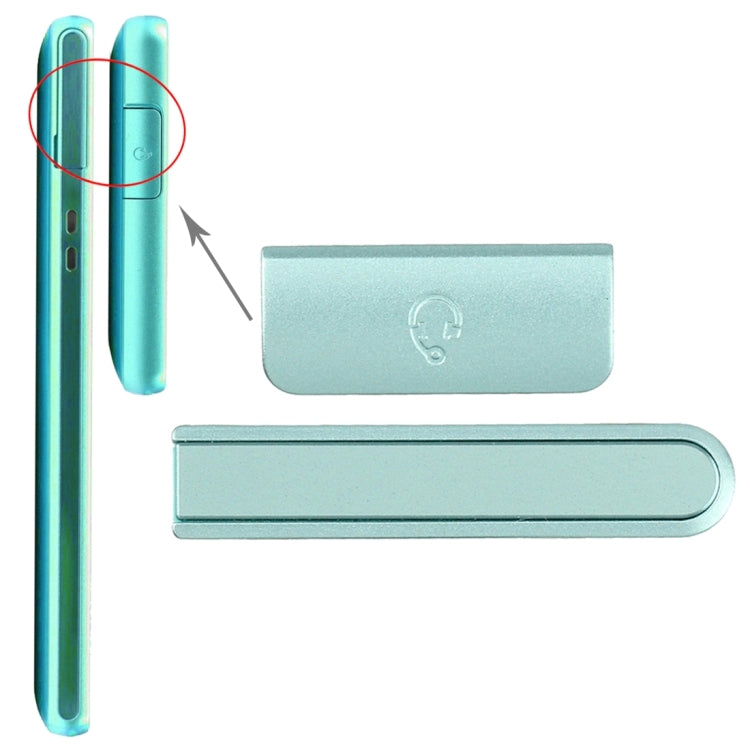 Earphone Button & Volume Button  for Sony Xperia ZR / M36h(Blue) - Others by PMc TechLife | Online Shopping South Africa | PMc TechLife | Buy Now Pay Later Mobicred