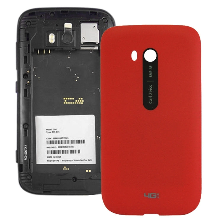 Smooth Surface Plastic Back Housing Cover for Nokia Lumia 822(Red) - Back Cover by PMC Jewellery | Online Shopping South Africa | PMC Jewellery | Buy Now Pay Later Mobicred