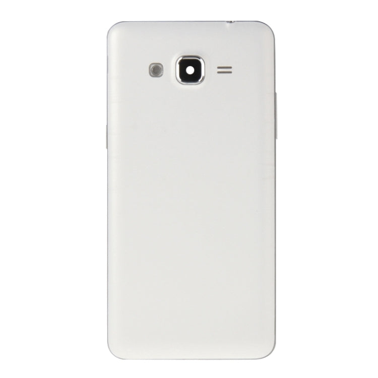 For Galaxy Grand Prime / G530 Dual SIM Card Version Full Housing Cover (Middle Frame Bezel + Battery Back Cover) + Home Button (White) - Back Cover by PMC Jewellery | Online Shopping South Africa | PMC Jewellery | Buy Now Pay Later Mobicred