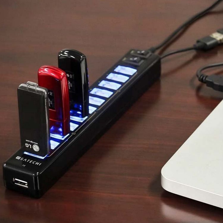 12-Port USB 2.0 HUB，Suitable for Notebook / Netbook(White) - USB 2.0 HUB by PMC Jewellery | Online Shopping South Africa | PMC Jewellery | Buy Now Pay Later Mobicred
