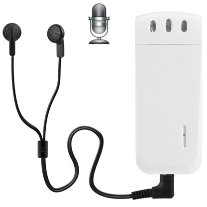 WR-16 Mini Professional 16GB Digital Voice Recorder with Belt Clip, Support WAV Recording Format(White) - Other Style by PMC Jewellery | Online Shopping South Africa | PMC Jewellery | Buy Now Pay Later Mobicred