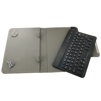 Universal Leather Tablet Case with Separable Bluetooth Keyboard and Holder for 10.1 inch Tablet PC(Black) - Universal Keyboard by PMC Jewellery | Online Shopping South Africa | PMC Jewellery