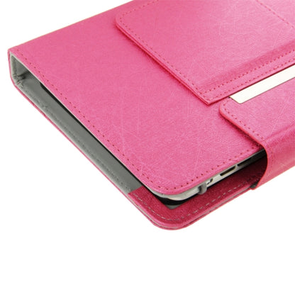 Universal Leather Tablet Case with Separable Bluetooth Keyboard and Holder for 10.1 inch Tablet PC(Magenta) - Universal Keyboard by PMC Jewellery | Online Shopping South Africa | PMC Jewellery