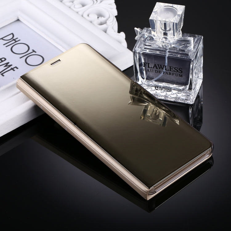 For Galaxy Note 8 Electroplating Mirror Horizontal Flip Leather Case with Sleep / Wake-up & Holder Function(Gold) - Galaxy Phone Cases by PMC TechLife | Online Shopping South Africa | PMC TechLife