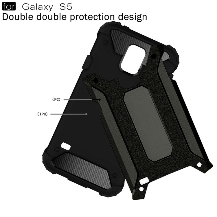For Galaxy S5 / G900 Tough Armor TPU + PC Combination Case(Black) - Galaxy Phone Cases by PMC TechLife | Online Shopping South Africa | PMC TechLife