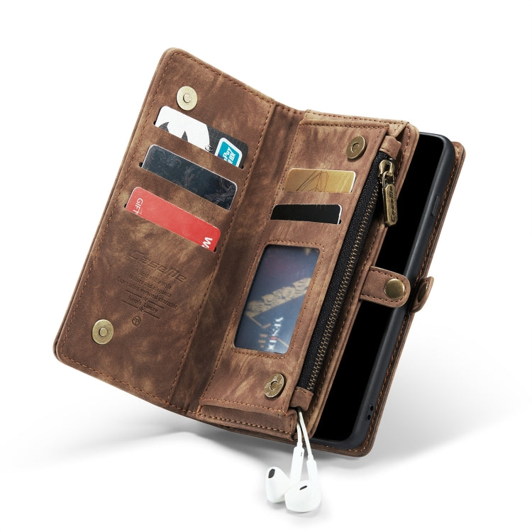 For Samsung Galaxy S10+ CaseMe-008 Detachable Multifunctional Flip Leather Phone Case(Brown) - Galaxy Phone Cases by CaseMe | Online Shopping South Africa | PMC Jewellery | Buy Now Pay Later Mobicred