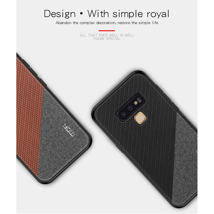 MOFI Honors Series Full Coverage TPU + PC + Cloth Pasted Case for Galaxy Note 9(Black) - Galaxy Phone Cases by MOFI | Online Shopping South Africa | PMC Jewellery