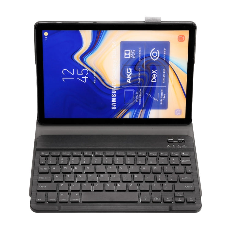 ST830S Bluetooth 3.0 Fine Wool Texture PU Leather ABS Detachable Seven-color Backlight Bluetooth Keyboard Leather Tablet Case for Samsung Galaxy Tab S4 10.5 inch T830 / T835, with Pen Slot & Holder (Black) - Samsung Keyboard by PMC Jewellery | Online Shopping South Africa | PMC Jewellery