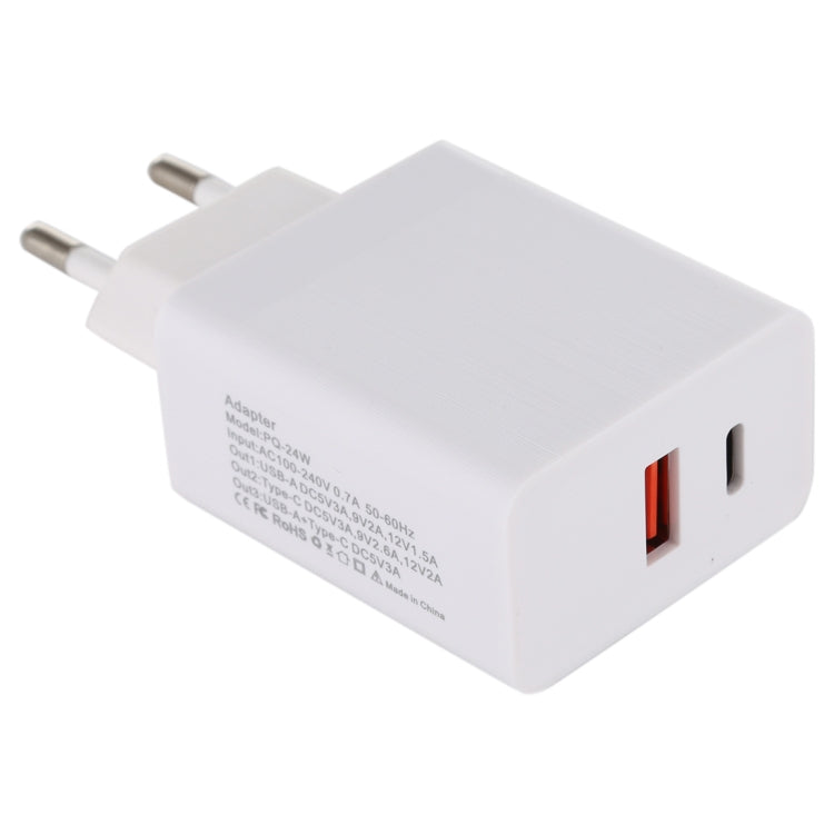 24W PD + QC3.0 Fast Charger Power Adapter Plug Adapter EU Plug - free shipping - PMC Jewellery - Order now!