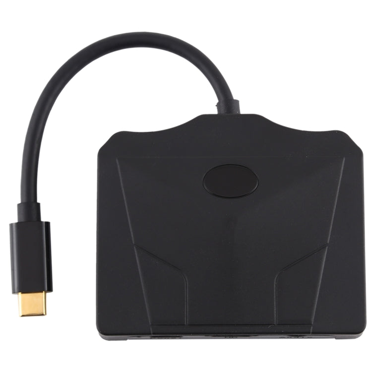V178B USB-C / Type-C to USB 3.0 x 3 + USB-C / Type-C + HDMI + Audio Port + SD / TF Card Reader Multi-function HUB Adapter - free shipping - PMC Jewellery - Order now!