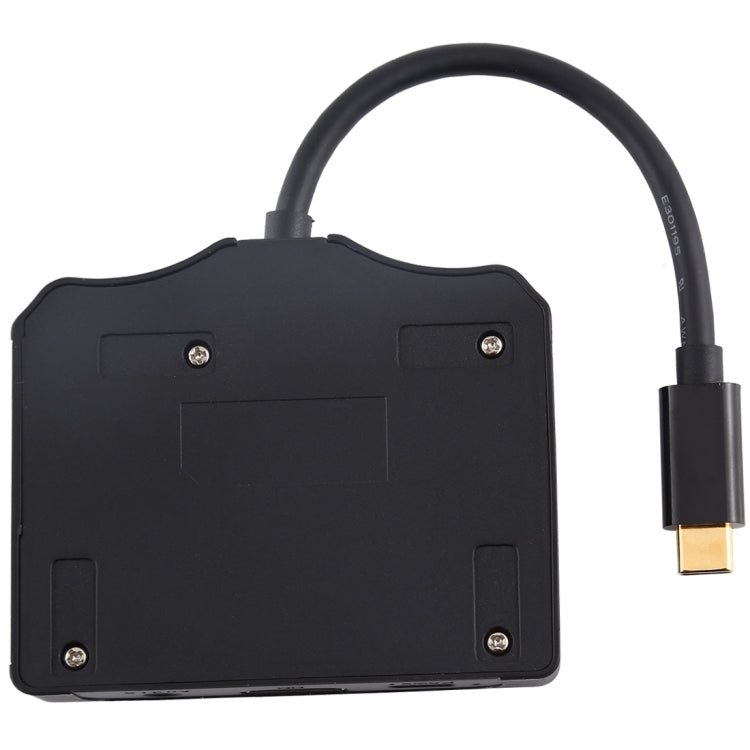 V178B USB-C / Type-C to USB 3.0 x 3 + USB-C / Type-C + HDMI + Audio Port + SD / TF Card Reader Multi-function HUB Adapter - free shipping - PMC Jewellery - Order now!