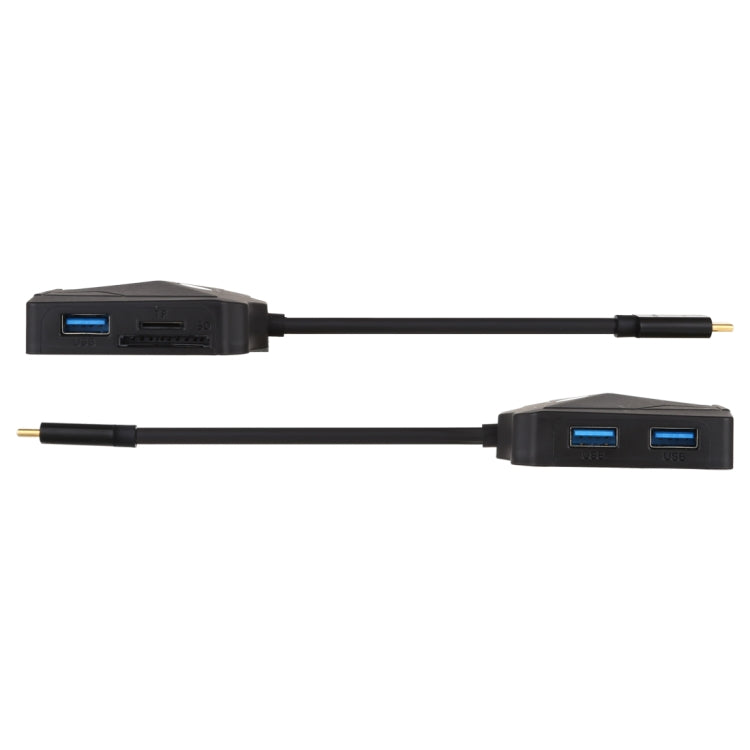 V178B USB-C / Type-C to USB 3.0 x 3 + USB-C / Type-C + HDMI + Audio Port + SD / TF Card Reader Multi-function HUB Adapter - free shipping - PMC Jewellery - Order now!