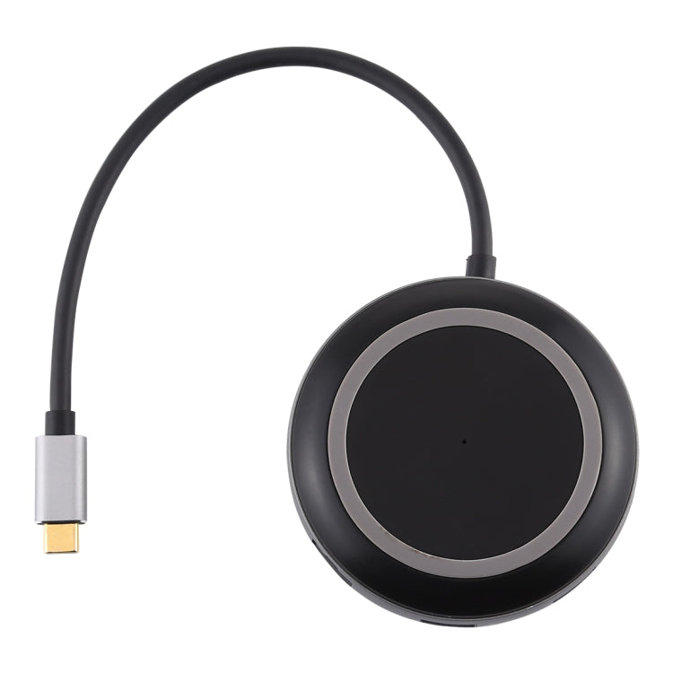 USB-C / Type-C to USB 3.0 x 3 + USB-C / Type-C + HDMI + RJ45 + SD / TF Card Reader Multi-function HUB Adapter - free shipping - PMC Jewellery - Order now!