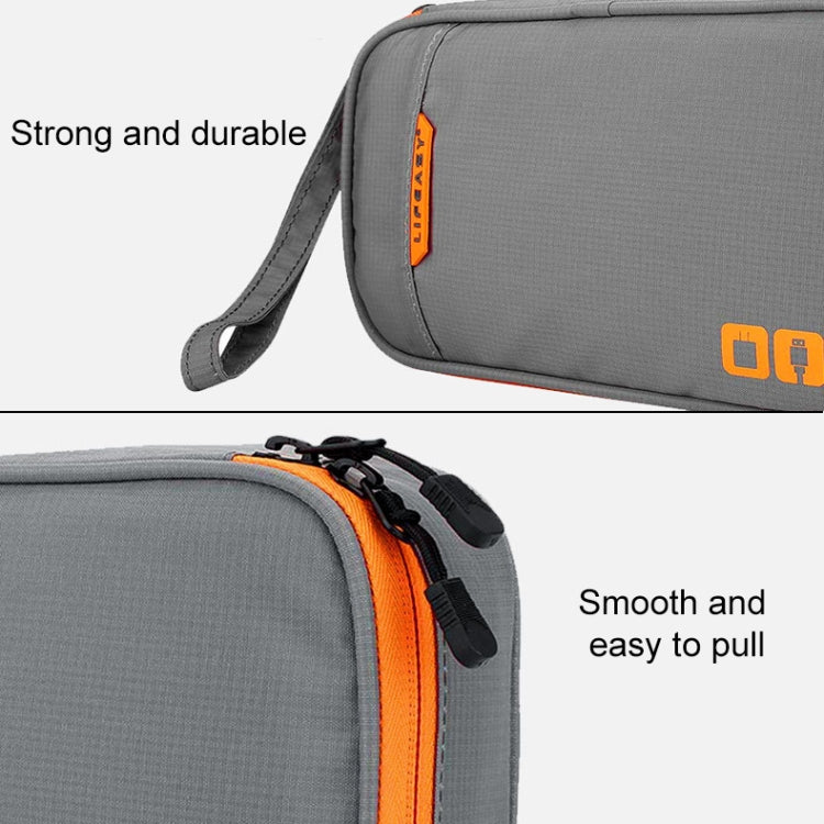 Multi-functional Headphone Charger Data Cable Storage Bag Portable Power Pack, Size:M, 25 x 18 x 5cm (Grey) - Other by PMC TechLife | Online Shopping South Africa | PMC TechLife | Buy Now Pay Later Mobicred