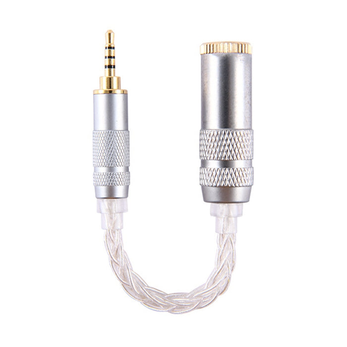 ZS0021 2.5mm Male to 4.4mm Female Balance Adapter Cable (Silver) - Headset Accessories by PMC Jewellery | Online Shopping South Africa | PMC Jewellery | Buy Now Pay Later Mobicred
