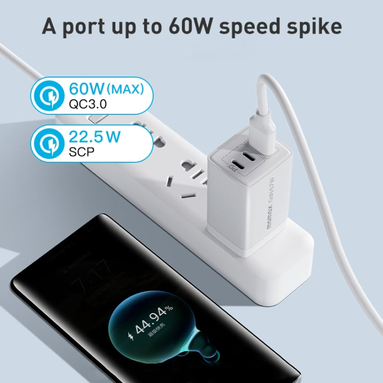 MOMAX UM30 PD 67W Fast Charger Power Adapter, UK Plug(White) - free shipping - PMC TechLife - Order now!