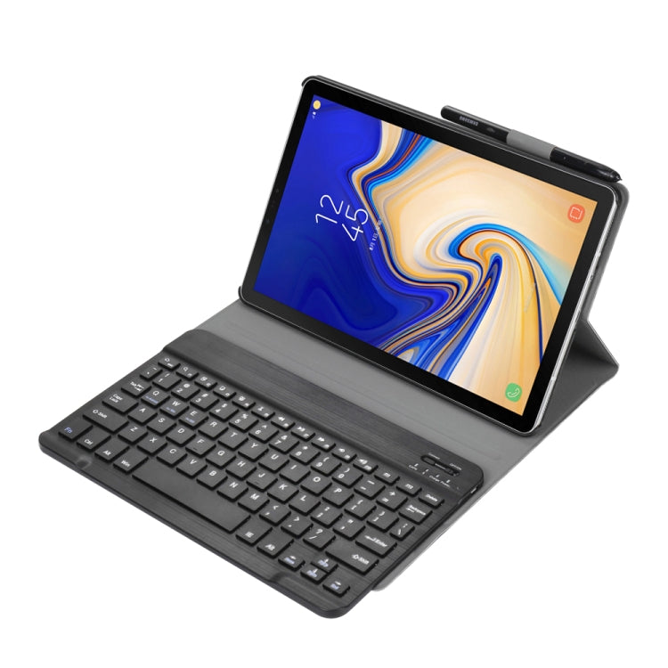 A830 Ultra-thin Detachable Bluetooth Keyboard Leather Tablet Case for Galaxy Tab S4 10.5 T830 / T835, with Holder(Black) - Samsung Keyboard by PMC TechLife | Online Shopping South Africa | PMC TechLife