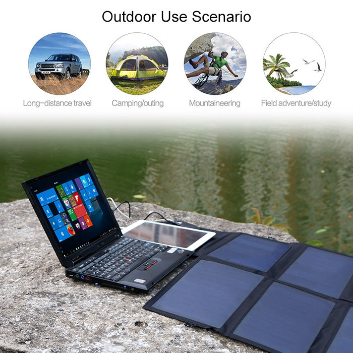 ALLPOWERS 40W Solar Panel Charger Portable Solar Battery Chargers 5V 18V - free shipping - PMC TechLife - Order now!