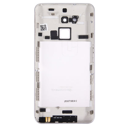 Aluminium Alloy Back Battery Cover for ASUS ZenFone 3 Max / ZC520TL(White) - Back Cover by PMC Jewellery | Online Shopping South Africa | PMC Jewellery | Buy Now Pay Later Mobicred