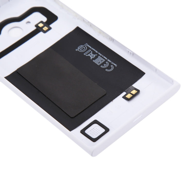 Solid Color NFC Battery Back Cover for Nokia Lumia 735 (White) - Back Cover by PMC TechLife | Online Shopping South Africa | PMC TechLife | Buy Now Pay Later Mobicred