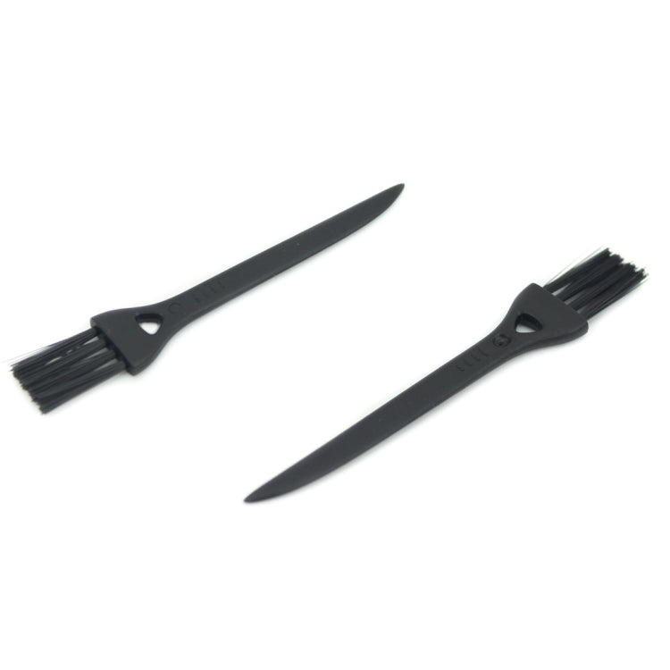 10 PCS JIAFA P8842 Flat Head Shrill Tail Cleaning Brush, Length: 8.5cm(Black) - free shipping - PMC TechLife - Order now!
