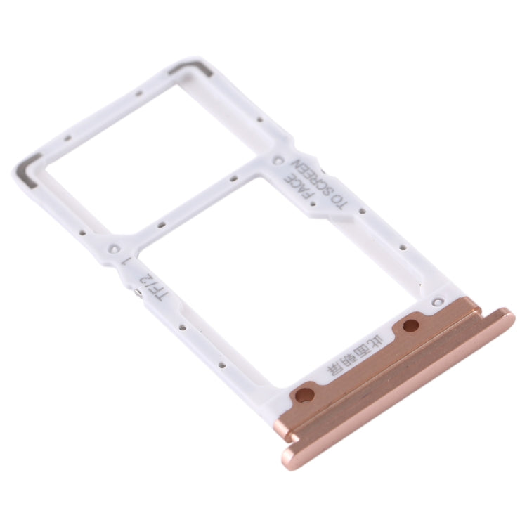 SIM Card Tray + SIM Card Tray / Micro SD Card Tray for Xiaomi Mi CC9 (Gold) - Card Tray by PMC TechLife | Online Shopping South Africa | PMC TechLife | Buy Now Pay Later Mobicred