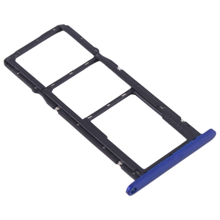 SIM Card Tray + SIM Card Tray + Micro SD Card Tray for Huawei Y5 (2019) (Blue) - Card Socket by PMc TechLife | Online Shopping South Africa | PMc TechLife | Buy Now Pay Later Mobicred