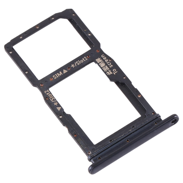 SIM Card Tray + SIM Card Tray / Micro SD Card Tray for Huawei Honor 9X / Honor 9X Pro(Black) - Card Socket by PMc TechLife | Online Shopping South Africa | PMc TechLife | Buy Now Pay Later Mobicred