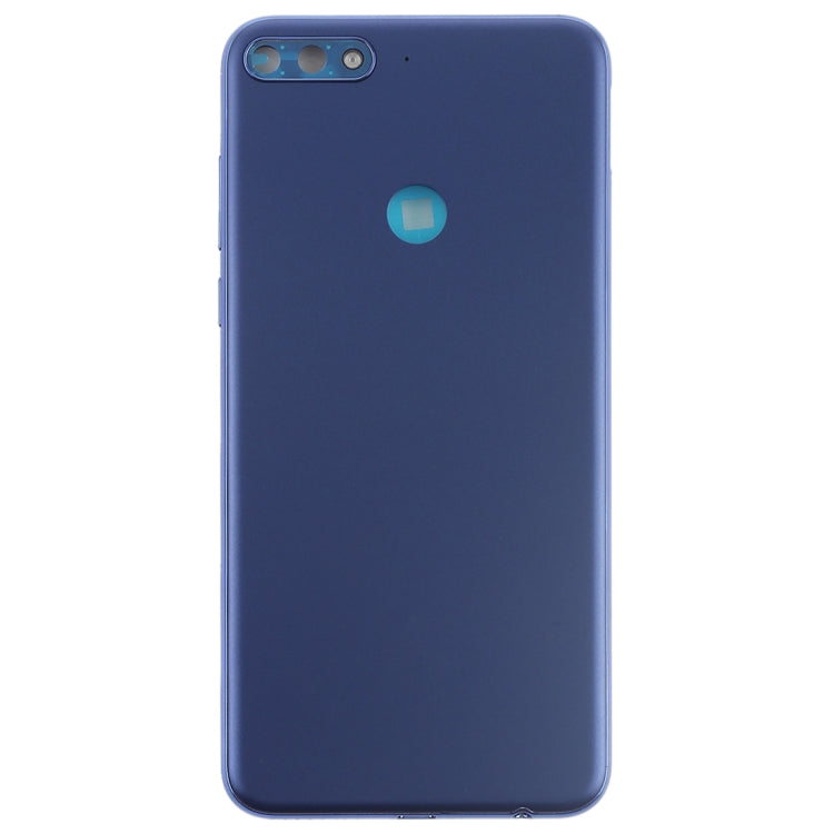 Back Cover with Side Keys for Huawei Y7 (2018)(Blue) - Back Cover by PMC Jewellery | Online Shopping South Africa | PMC Jewellery | Buy Now Pay Later Mobicred
