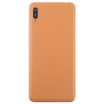 Battery Back Cover with Camera Lens & Side Keys for Huawei Enjoy 9e(Coffee) - Back Cover by PMC Jewellery | Online Shopping South Africa | PMC Jewellery | Buy Now Pay Later Mobicred