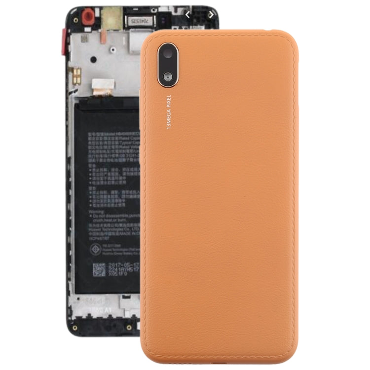 Battery Back Cover with Camera Lens & Side Keys for Huawei Y5 (2019)(Coffee) - Back Cover by PMC Jewellery | Online Shopping South Africa | PMC Jewellery | Buy Now Pay Later Mobicred