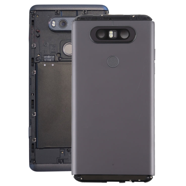 Battery Back Cover with Camera Lens & Fingerprint Sensor for LG V20 Mini(Grey) - For LG by PMC Jewellery | Online Shopping South Africa | PMC Jewellery | Buy Now Pay Later Mobicred